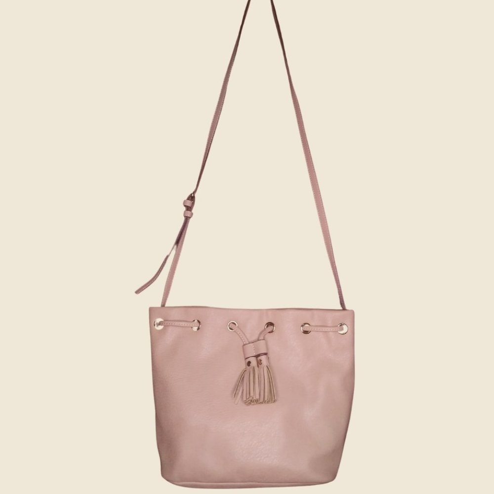 LC Lauren Conrad Dusty Pink Rose Crossbody Purse Bag